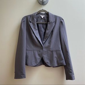 Candie’s Gray Peplum Blazer